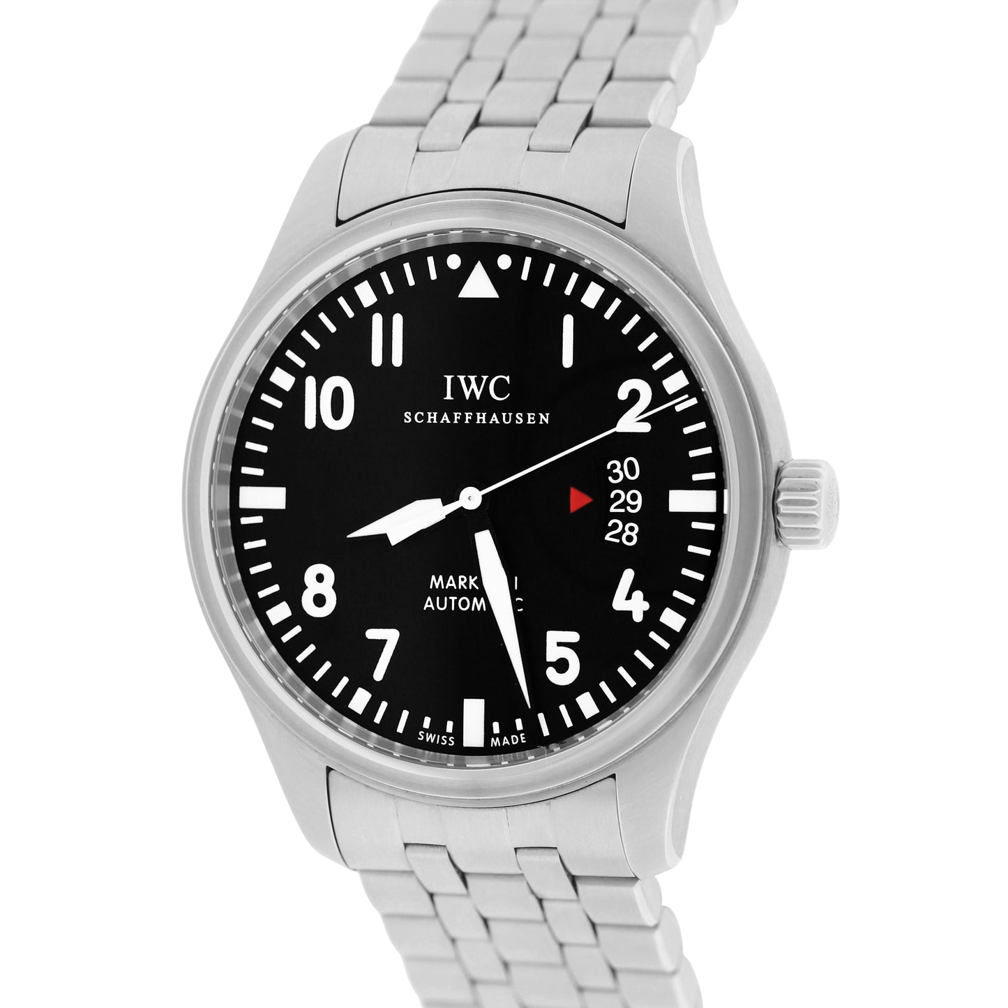 IWC Pilot's Mark XVII 17 Black Arabic 41mm Stainless Date Watch IW326504 B&P