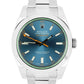 2015 Rolex Milgauss Z-Blue Green Anniversary 116400 GV Stainless Steel Watch