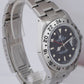 Rolex Explorer II Stainless Steel Black 40mm GMT Date Watch 16570 N-Serial