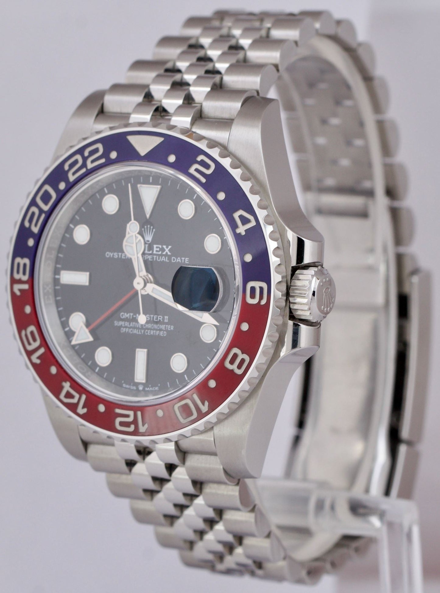 2022 Rolex GMT-Master II PAPERS PEPSI Red / Blue Jubilee 126710 BLRO 40mm B+P