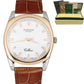 Rolex Cellini Danaos White Dial 18K Gold 38mm Brown Leather 4243 Watch B&P