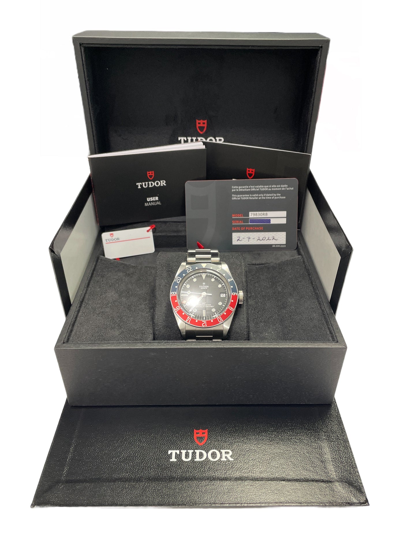 UNPOLISHED 2022 Tudor Black Bay GMT Pepsi 41mm Stainless Steel Watch 79830RB BP