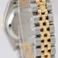 Ladies Rolex DateJust 26mm Two-Tone Gold White DIAMOND Dial Jubilee Watch 179383