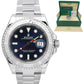 MINT 2019 Rolex Yacht-Master Stainless Steel Platinum Blue 40mm Watch 116622 B+P
