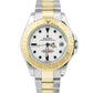 Rolex Yacht-Master Two-Tone Mid-Size 35mm White Gold Stainless Watch D 168623